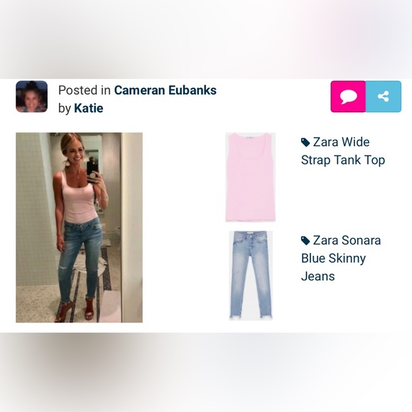 ZARA SONORA BLUE SKINNY JEANS - SIZE 2 - Picture 4 of 6